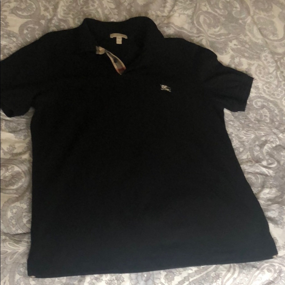 Men’s Burberry black polo